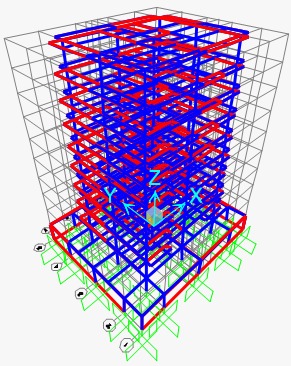 Evaluación y análisis estructural de edificio de 10 niveles en concreto reforzado — Zona 14, Guatemala. Modelado 3D y análisis sísmico.